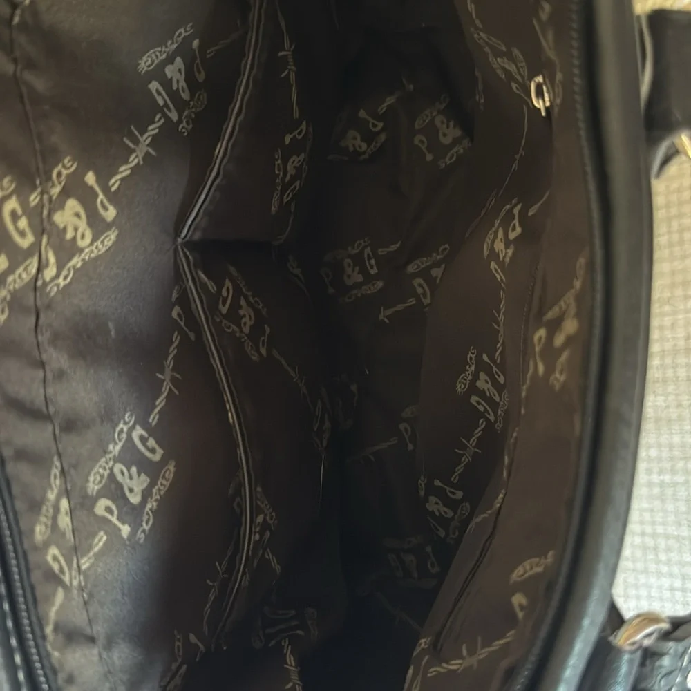 P & G Collection Western Purse Cream/ Leaf pattern. - Picture 6 of 8